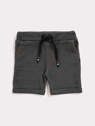 Grey denim shorts for baby boys - Kidulan