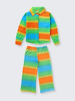 Girls Rainbow Glow Comfy Co - ord Set - Kidulan