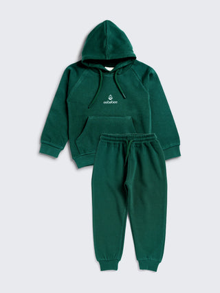 eebabee Solid Comfort Hooded Tracksuit - Forest Edition - Kidulan