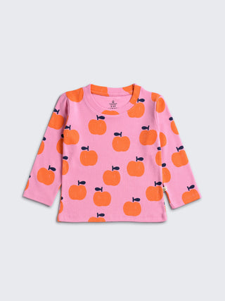 eebabee Apple Garden Full Sleeve Tee – Pink - Kidulan