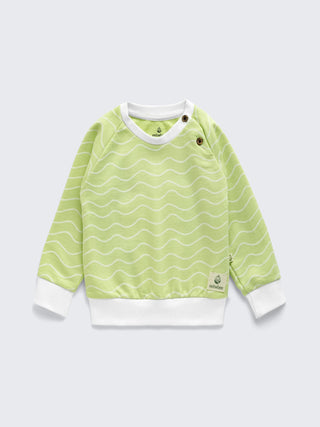 Wave Print Unisex Sweatshirt