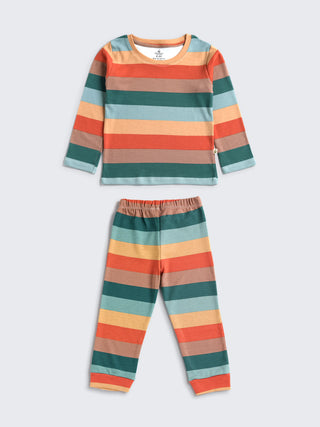 cozy striped pajama set - Kidulan