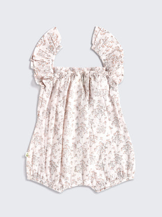 Eebabee Floral Frill Romper - Soft Pink - Kidulan