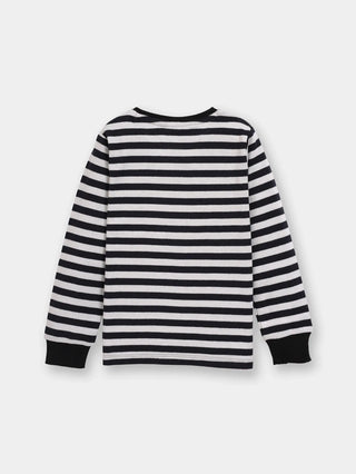 Full sleeve Black & White Cuff t-shirt for baby - Kidulan