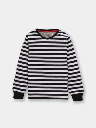 Full sleeve Black & White Cuff t-shirt for baby - Kidulan