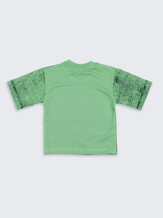 All - Over Denim Print T-Shirt - Kidulan