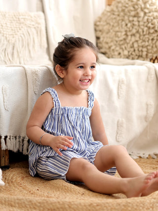 Striped Charm Co - ord Set for Girls - Kidulan