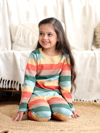 cozy striped pajama set - Kidulan