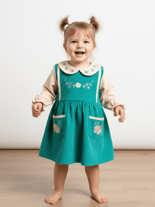Vintage Look Baby Girl Dress - Kidulan