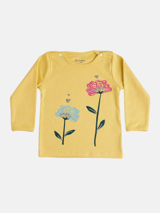 BABY GIRL LONG SLEEVE GRAPHIC TEE - Kidulan