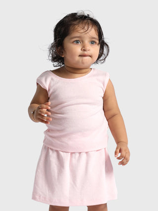 Baby girl sleeveless coordinated skirt set - Kidulan