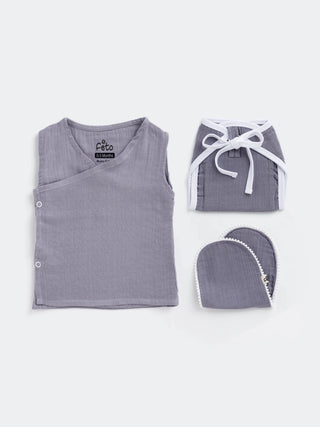 Feto Cotton Muslin Newborn Essentials Kit Set - Kidulan