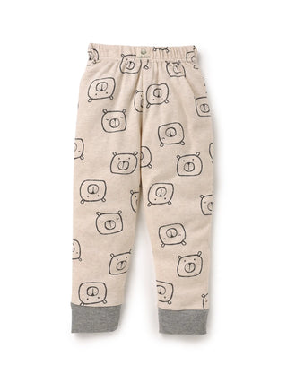 Full sleeve cream pajama set for baby