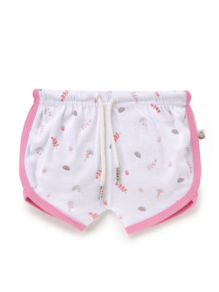 Sleeveless pink & white jabla set for baby