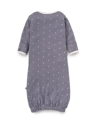 Full sleeve grey sleeping gown for baby girl