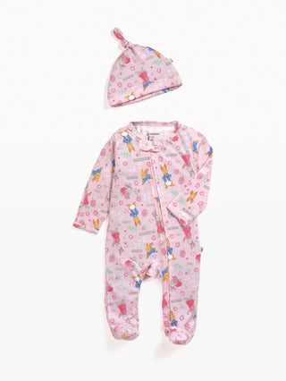 Baby 3 pc colorful print zipper sleepsuit with cap - Kidulan