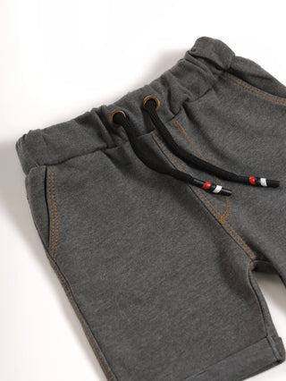 Grey denim shorts  for baby boys