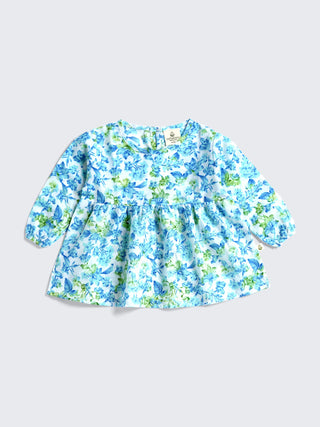 Floral Full Sleeve Frock with 2 Leggings Combo for Girls - Kidulan