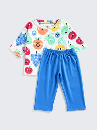 Fruity Fun T-Shirt & Pant Unisex Co - Ord Set - Kidulan