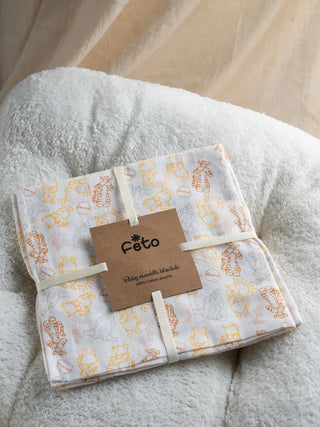 Newborn Baby Essentials Combo with Jabla Set, Star Pillow, Blanket & Swaddle - Kidulan