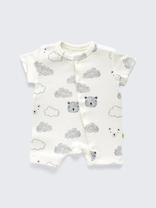 2 Pc Baby Romper Set with 3 Pc Waterproof PEVA Bib Combo - Kidulan