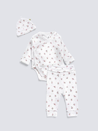 Premium Kimono Style Newborn Set – 6 - Piece Essential Combo - Kidulan