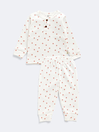 Baby Girl’s Picnic - Ready Combo with Bodysuit, Pajama Set & PEVA Bibs – 6 Pc Pack - Kidulan