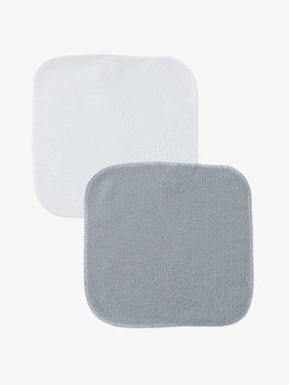 Baby Must - Have Essentials Pack – White Bodysuits, Washcloths & Waterproof Bibs - Kidulan