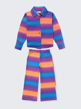 Girls Rainbow Glow Comfy Co - ord Set - Kidulan