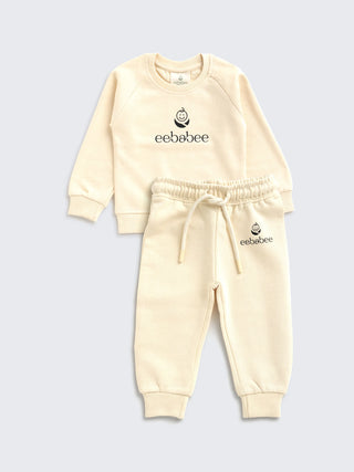 Unisex Solid Sweatshirt & Hoodie 4 - Piece Set for Boys & Girls - Kidulan