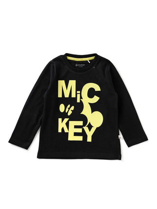 Full sleeve black & yellow graphic t-shirt for baby - Kidulan