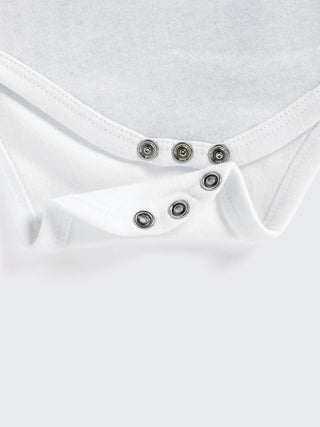 White Long Sleeve Baby Bodysuit – Soft & Snug Essential for Newborns - Kidulan