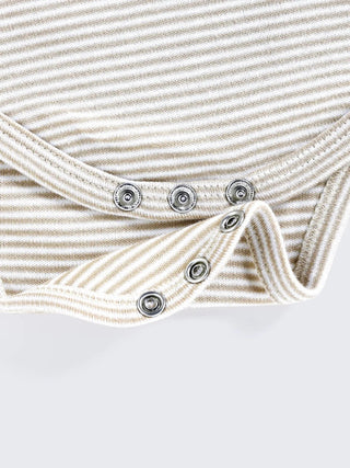 Full Sleeve Striped Unisex Bodysuit for Babies - Kidulan