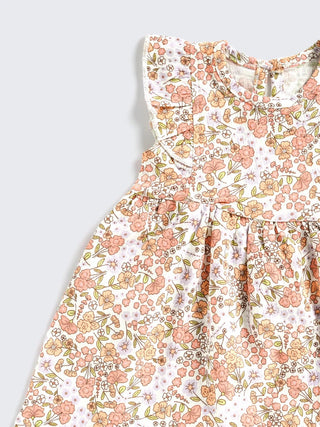 Blush Garden Flutter Frock For Baby Girl - Kidulan