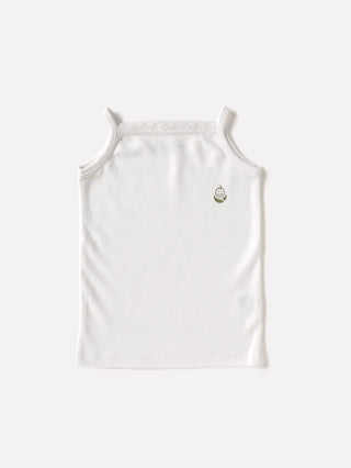 Sleeveless white camisole combo for baby - Kidulan