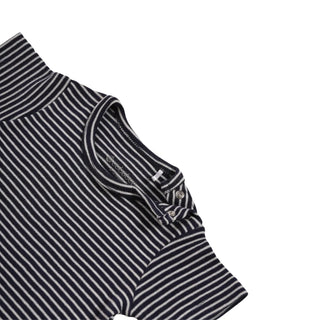 Half sleeve black & white little boys stripe t-shirt for baby
