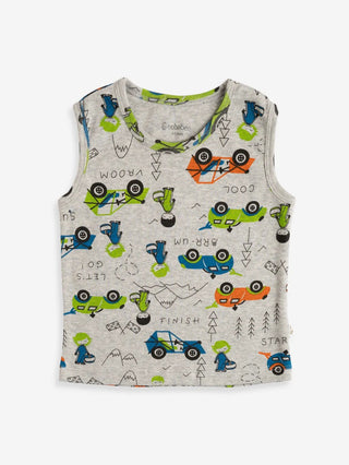 BOYS SLEEVELESS T-SHIRT & SHORTS SET - Kidulan