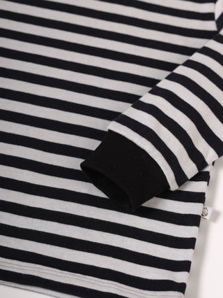 Full sleeve Black & White Cuff t-shirt for baby