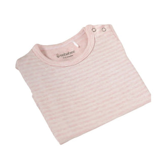 Half sleeve pink little boys stripe t-shirt for baby - Kidulan