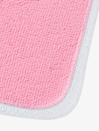 White & pink washcloth combo for baby boys & girls - Kidulan