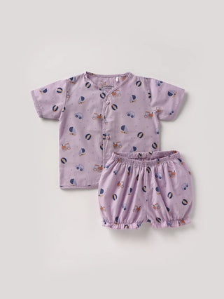 GIRLS AOP WOVEN SET WITH BLOOMER - Kidulan