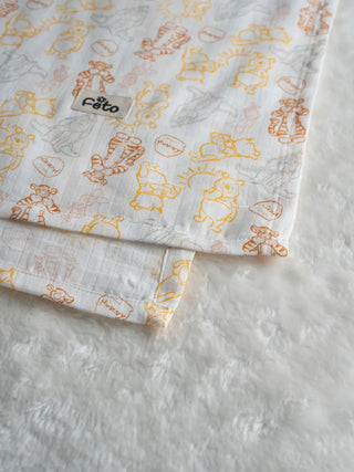 FETO COTTON MUSLIN SWADLE WRAP 2PCS - Kidulan