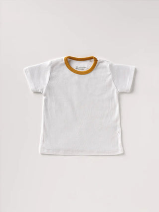 Half sleeve white summer outfit for baby - Kidulan