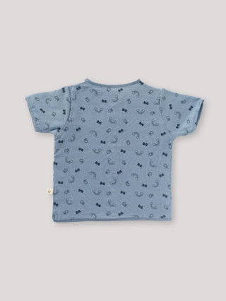 Half sleeve blue t-shirt & bloomer for baby