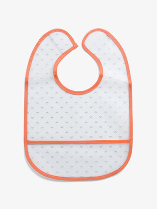 Orange & graphic pattern Baby bibs combo for baby boys & girls - Kidulan