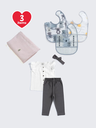 Baby Girl 3 - piece Gift Combo – Stylish & Practical Picks - Kidulan