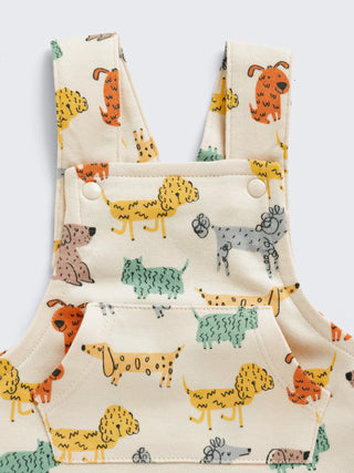 Eebabee Playful Pups Cotton Dungaree