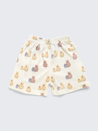 Eebabee Cute Animal Print Toddler Two-Piece Shorts Set