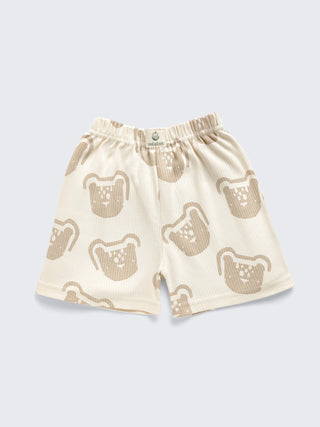 Eebabee Bear Print Baby T-Shirt and Shorts Set