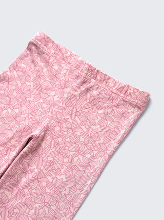 Pink Petal Printed Comfy Co - ord Set for Girls - Kidulan